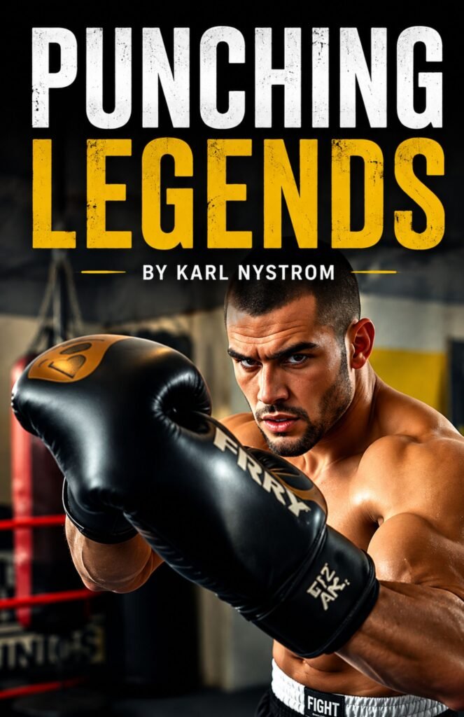 Punching Legends book cover by Karl Nystrom featuring legendary boxers, boxing history, and iconic fights