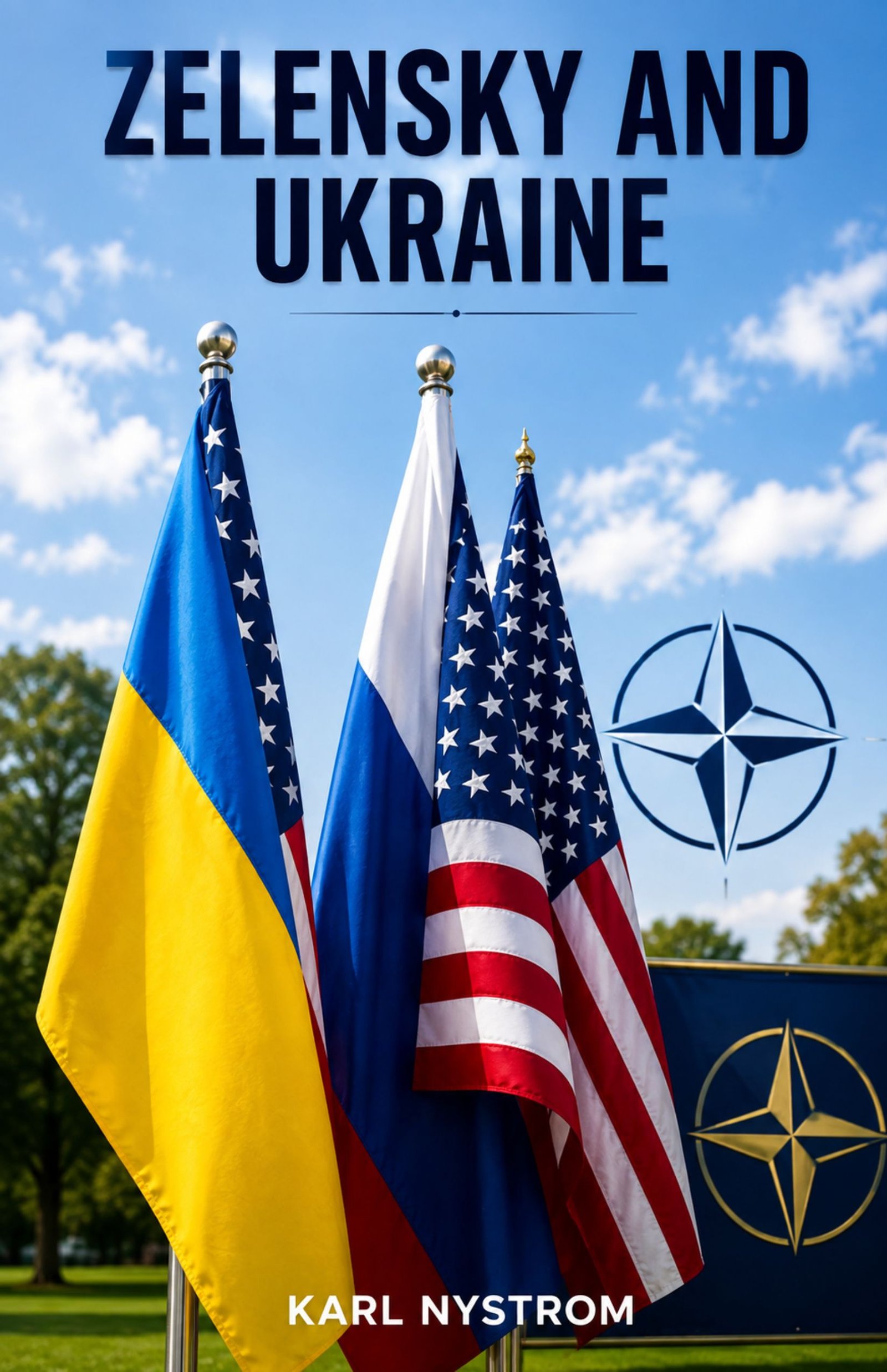 Zelensky and Ukraine Book Cover by Karl Nystrom